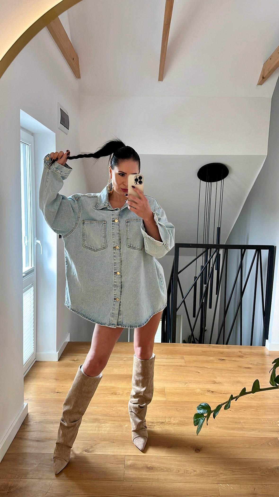 Koszula/katana jeansowa LaMilla - jasny jeans