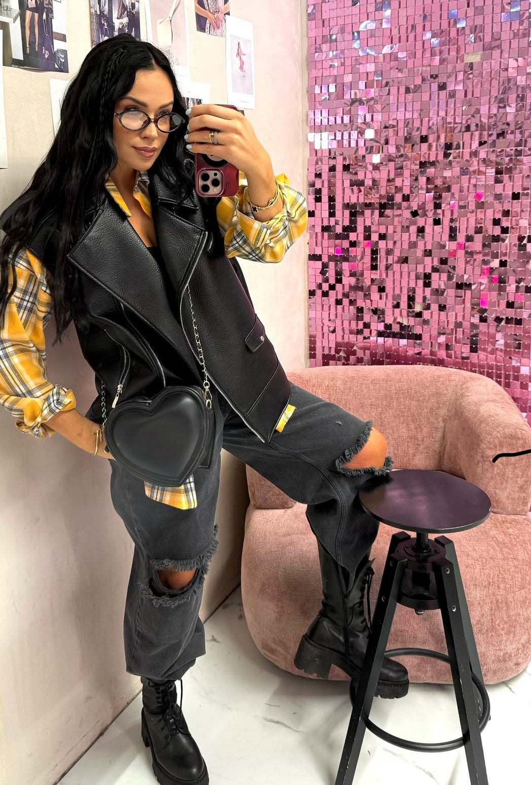 Spodnie jeansy LaMilla - ciemnoszary