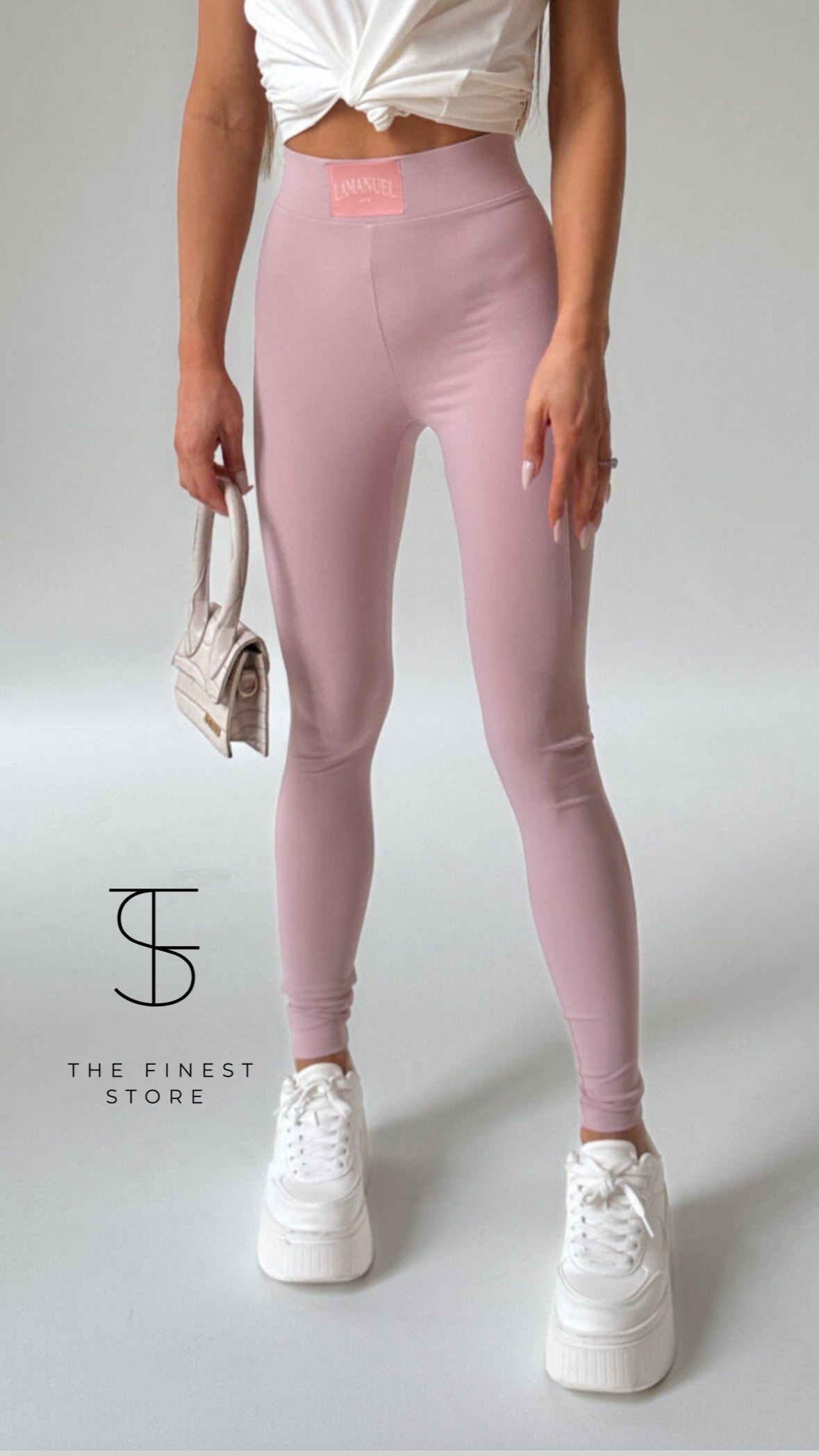 Legginsy TRUTH La Manuel - pudrowy róż