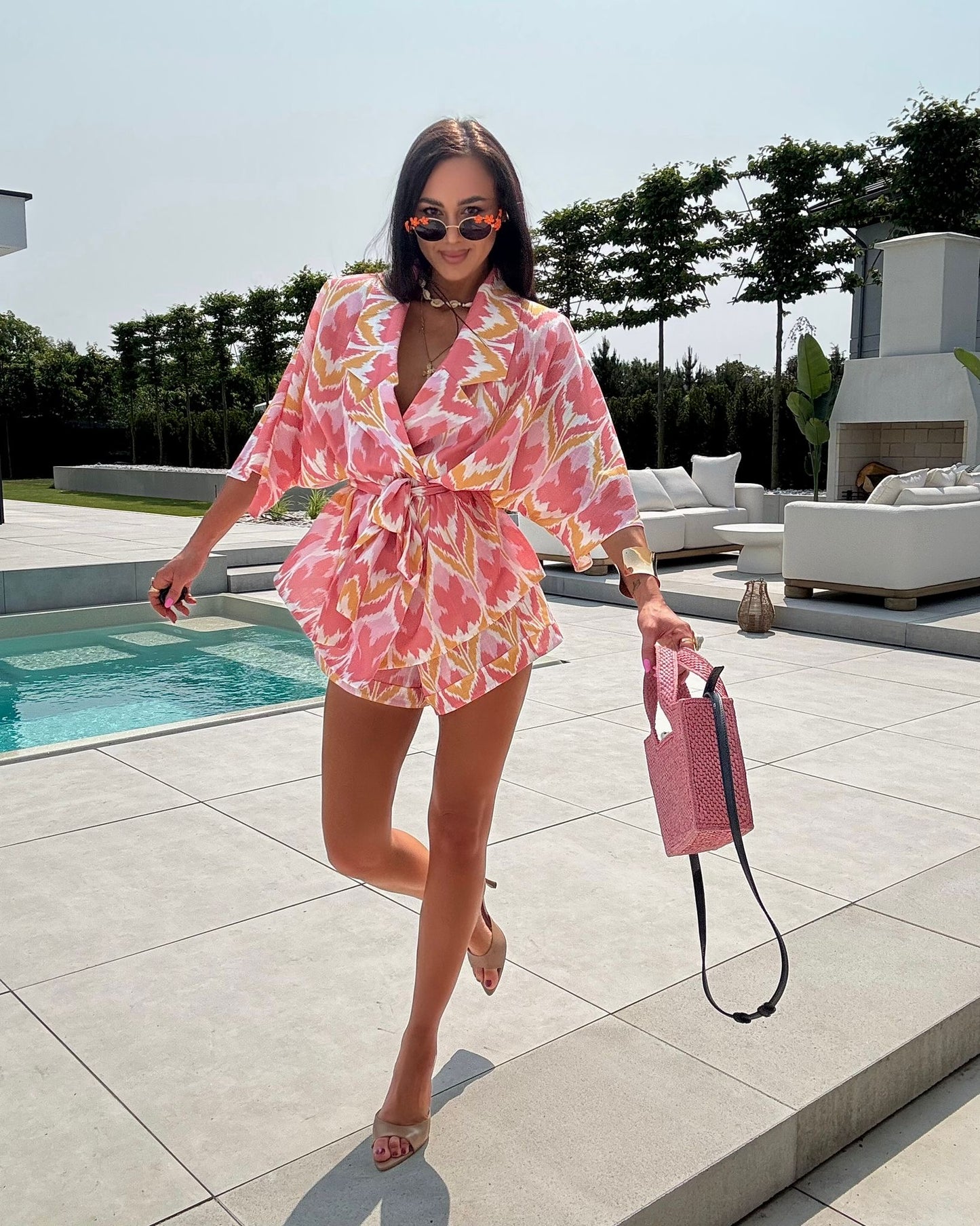 Komplet KIMONO La Milla - róż