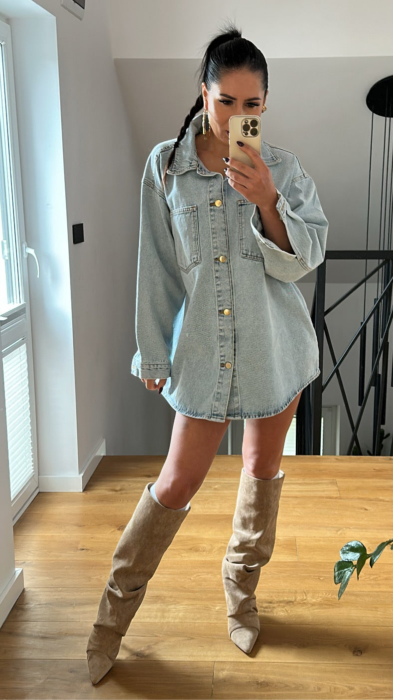 Koszula/katana jeansowa LaMilla - jasny jeans