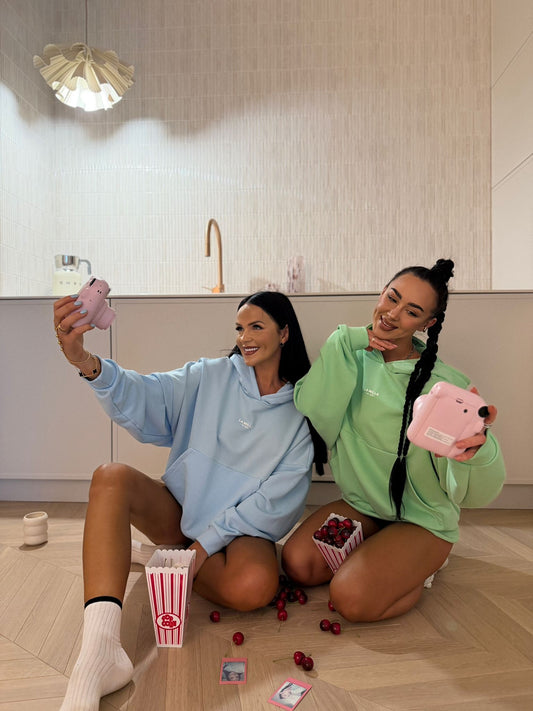 Bluza z kapturem La Milla - niebieski