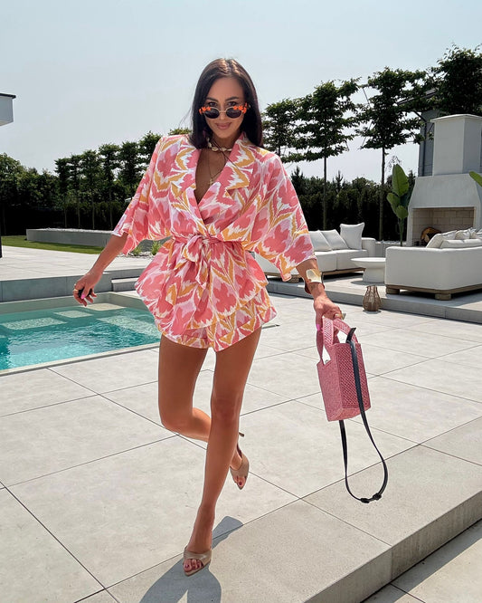Komplet KIMONO La Milla - róż