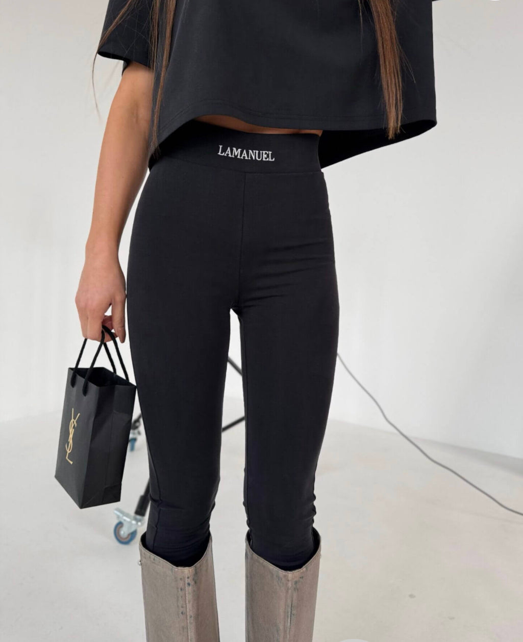 Legginsy ADORE La Manuel - czarne